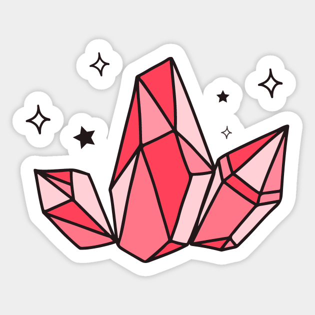 Pink crystal Sticker by Vintage Dream